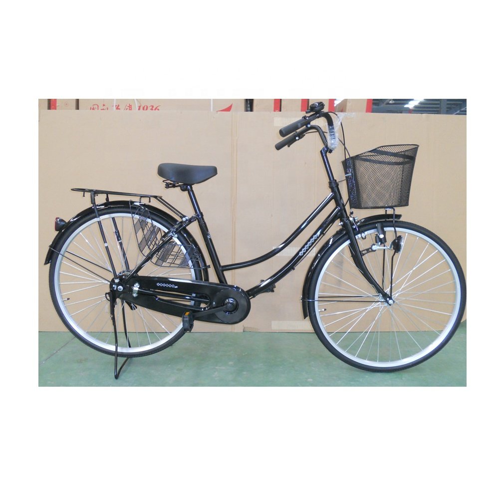 Good Quality Japan Style City Bike with dynamo Light and Front Basket for Iraq Market